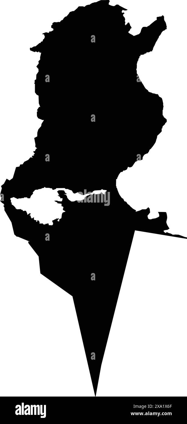 élément d'illustration de conception d'icône de carte mozambique Illustration de Vecteur