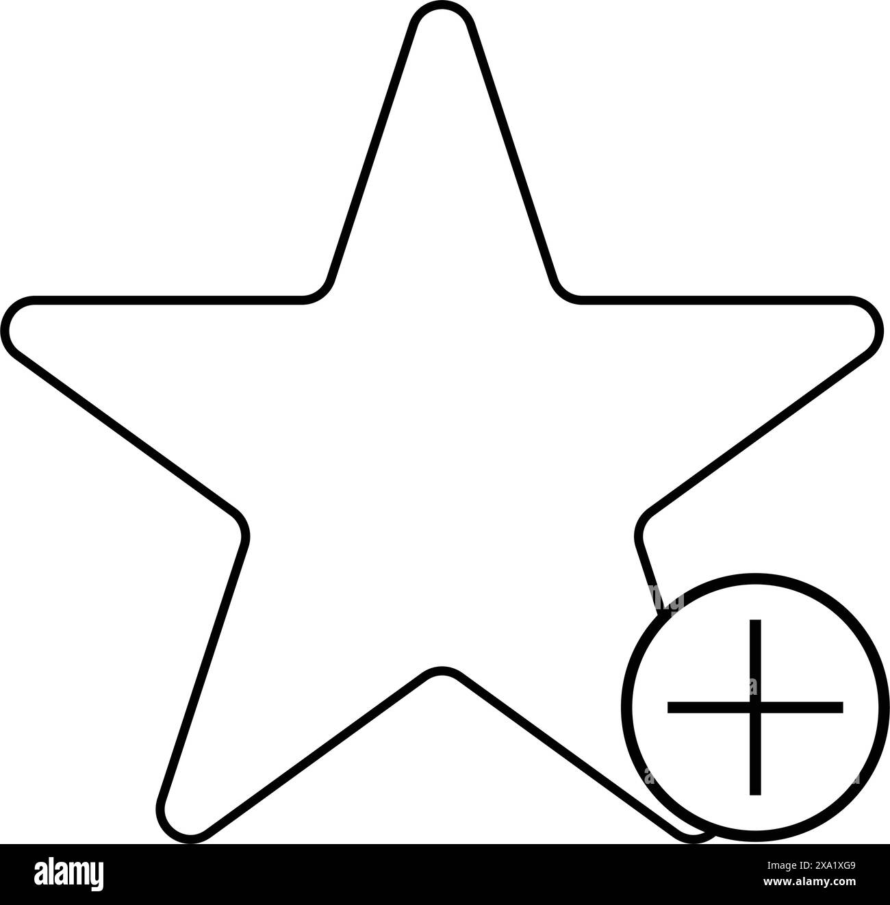 icône de l'ordinateur sfavorite, ajouter au site web favori et à l'illustration de l'application de jeu designi Illustration de Vecteur