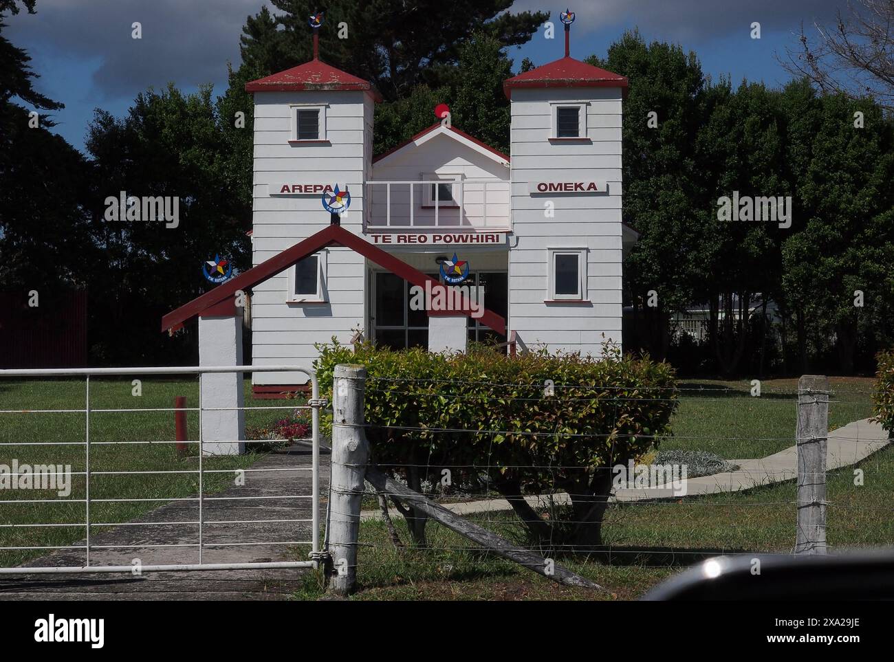 Une église maorie en bois dans la région du Northland en Nouvelle-Zélande Banque D'Images