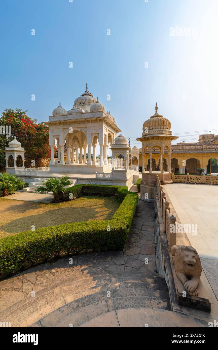 Gatore Ki Chhatriyan, Jaipur, Rajasthan, Inde, Asie du Sud. Banque D'Images