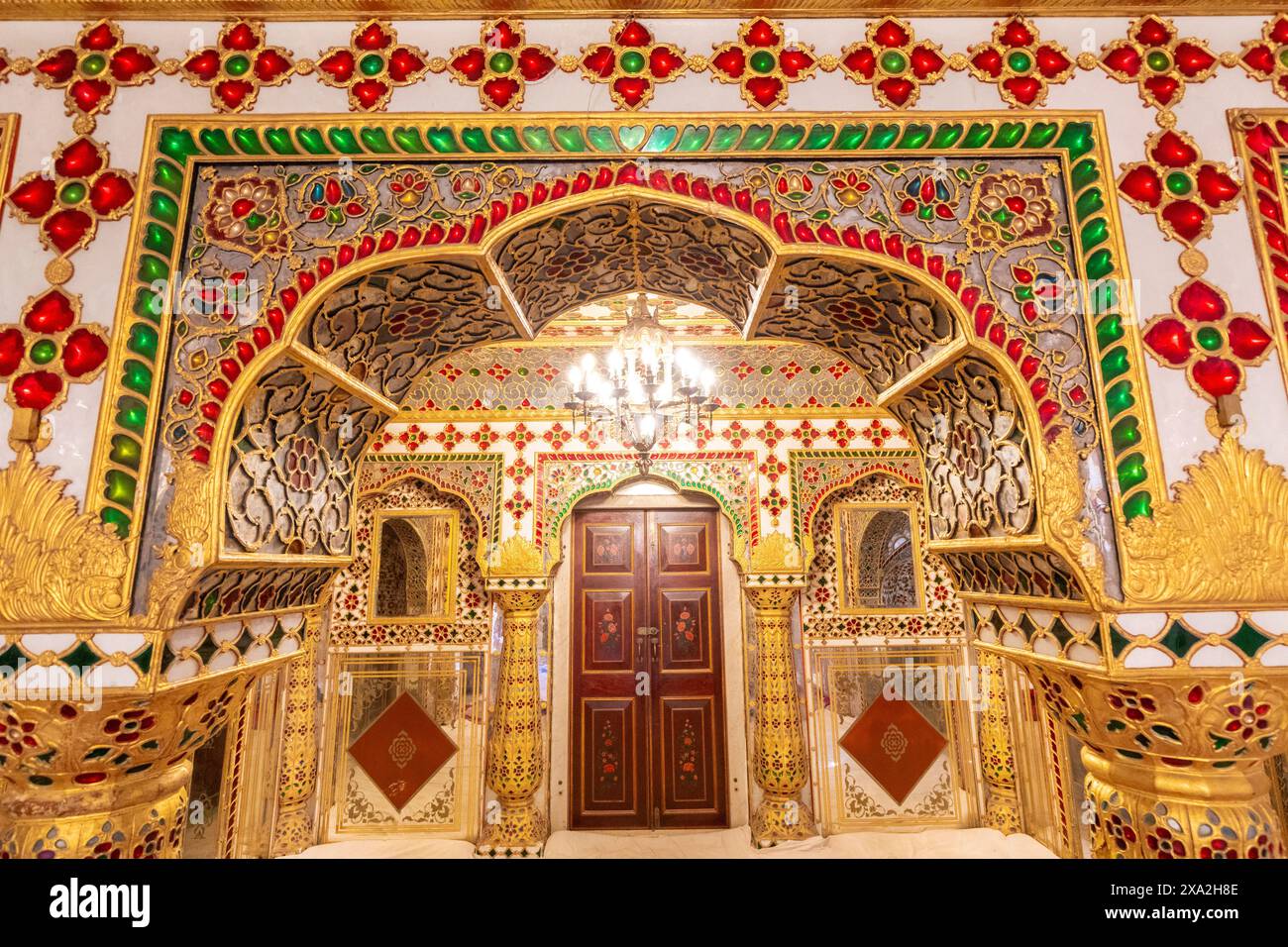 Shoba Niwas, Palais de la ville, Jaipur, Rajasthan, Inde, Asie du Sud. Banque D'Images