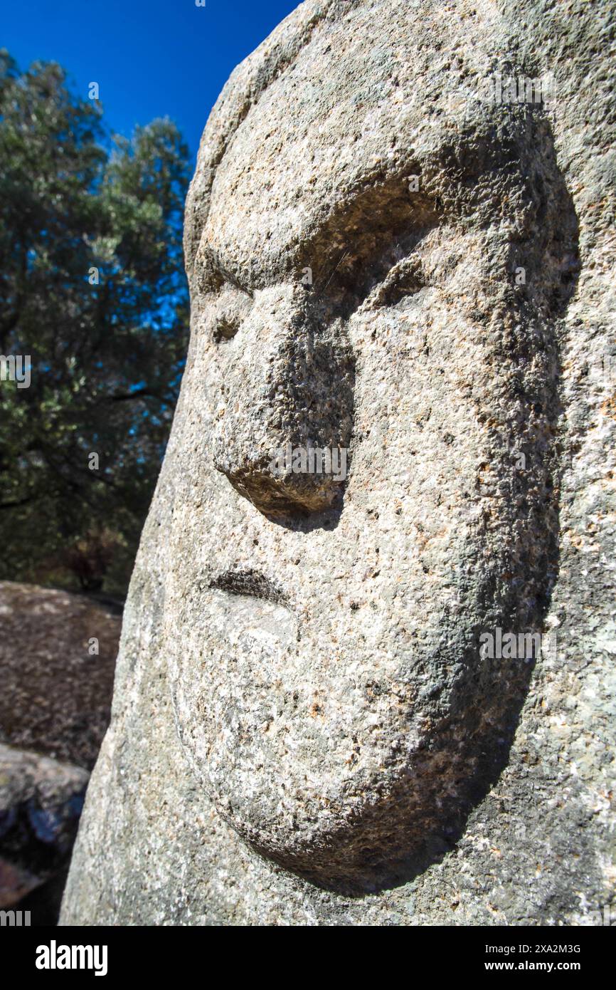 FRANCE. CORSE-DU-SUD (2A)VALLÉE DE TARAVO, SITE PRÉHISTORIQUE DE FILITOSA INSCRIT AU PATRIMOINE MONDIAL DE L'UNESCO. HABITÉ DEPUIS LA PÉRIODE NÉOLITHIQUE (6 Banque D'Images