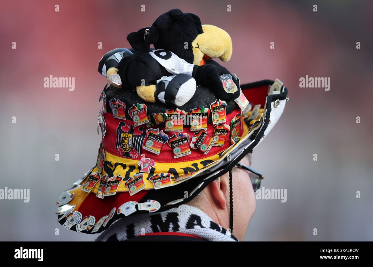 NUREMBERG, ALLEMAGNE - 03 JUIN : fan d'Allemagne lors du match amical international entre l'Allemagne et l'Ukraine au Max-Morlock-Stadion le 03 juin 2024 à Nuremberg, Allemagne. © diebilderwelt / Alamy Stock Banque D'Images