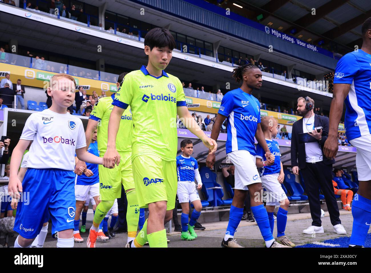 Genk, Belgique. 02 juin 2024. Hyunseok Hong de AA Gent photographié avant la Jupiler Pro League saison 2023 - 2024 jour de match 41 entre KRC Genk et AA Gent le 2 juin 2024 à Genk, Belgique. (Photo de Frank Abbeloos/Isosport/Content Curation/SIPA USA) crédit : SIPA US/Alamy Live News Banque D'Images