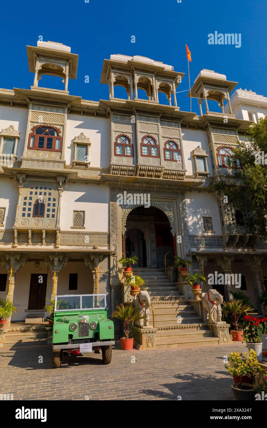 Hotel Amet Haveli, Udaipur, Rajasthan, Inde, Asie du Sud. Banque D'Images