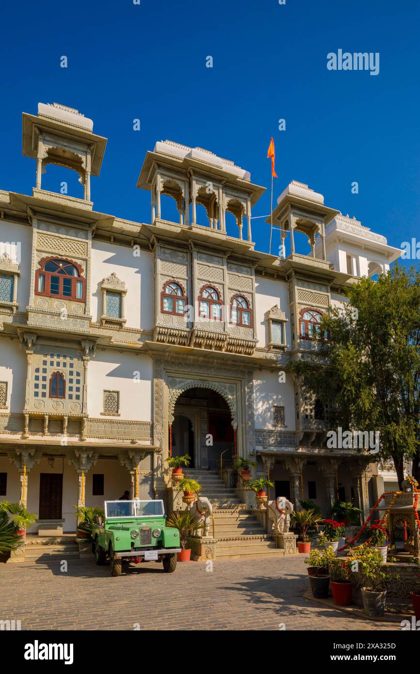 Hotel Amet Haveli, Udaipur, Rajasthan, Inde, Asie du Sud. Banque D'Images