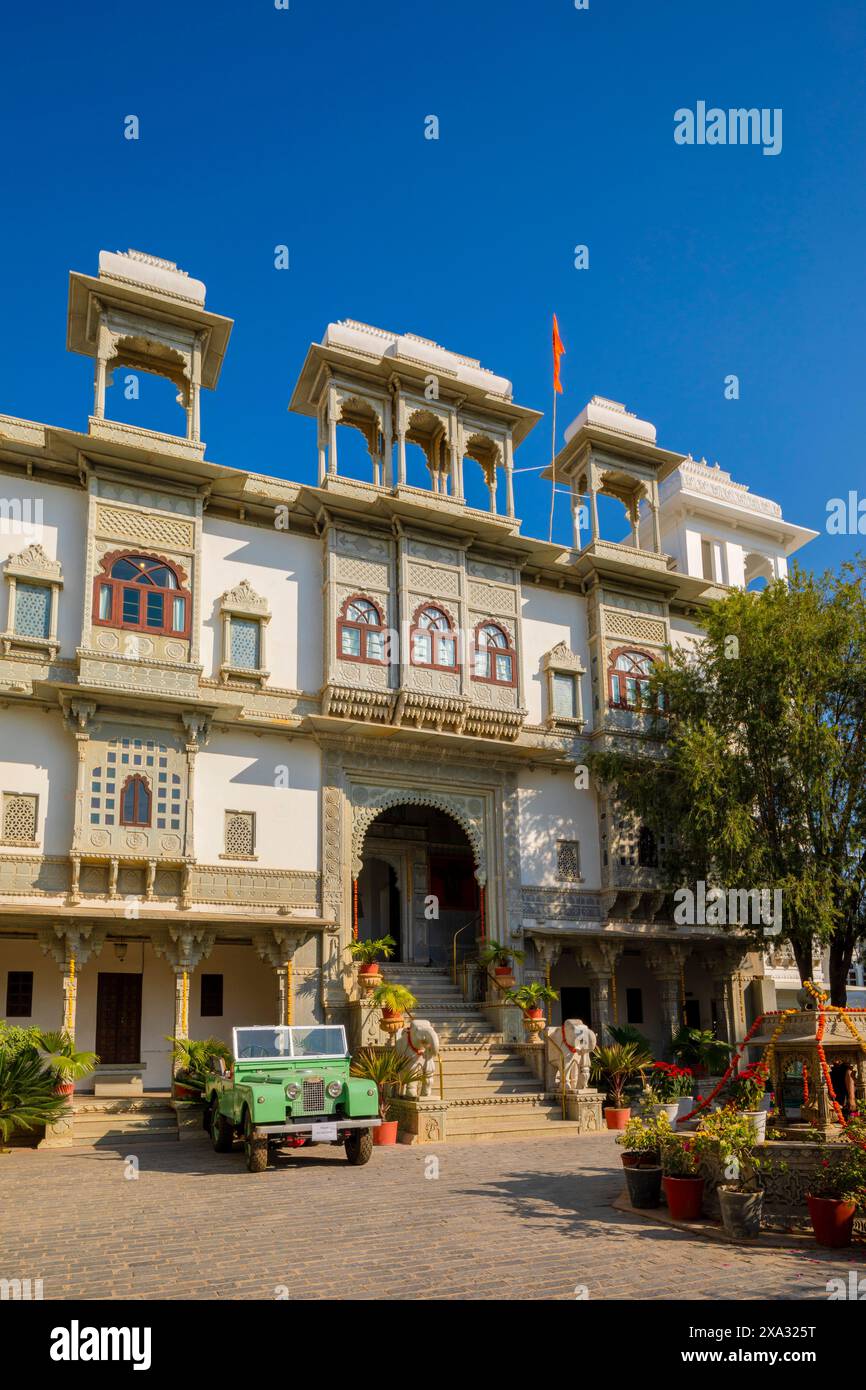 Hotel Amet Haveli, Udaipur, Rajasthan, Inde, Asie du Sud. Banque D'Images