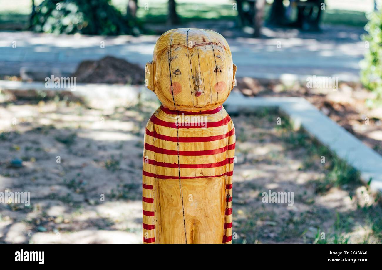 Sculpture d'arbres dans le parc Jannat, Shiraz Iran. Banque D'Images