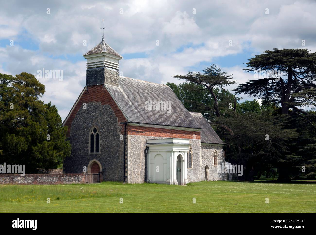 Église St Botolph dans le parc du château de Lullingstone, Eynsford, Kent Banque D'Images