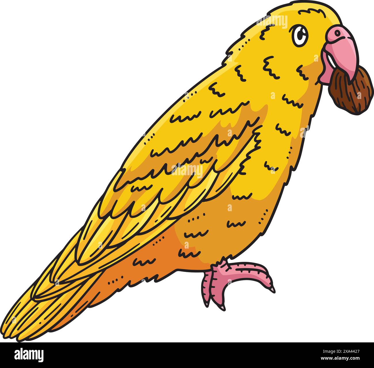 Parrotlet Bird Cartoon Colored Clipart Illustration de Vecteur