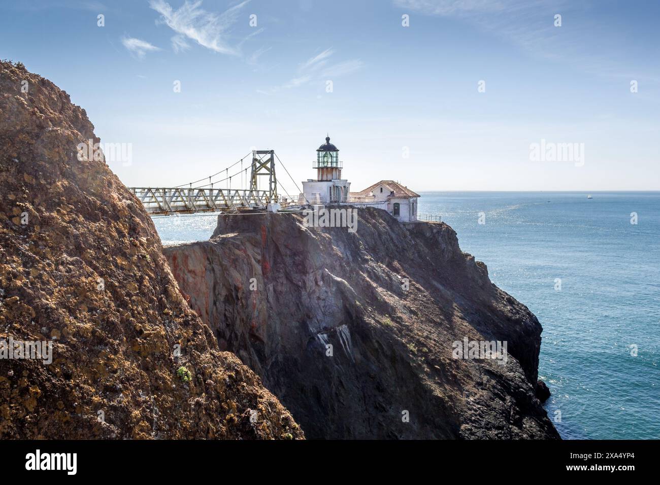 Phare de point Bonita sur les Marin Headlands en Californie, États-Unis Banque D'Images