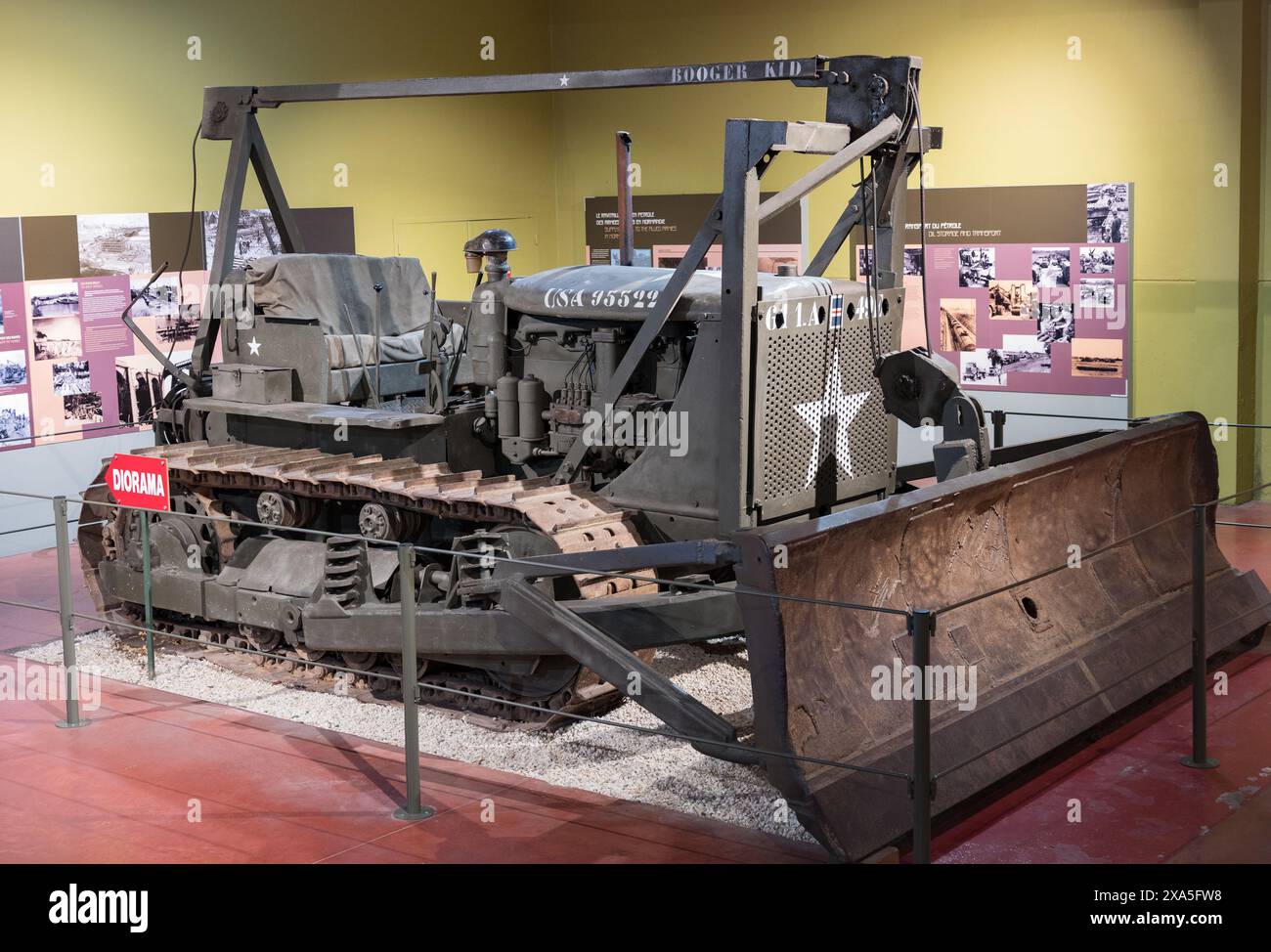 Le tracteur excavateur caterpillar modèle D7 utilisé pendant la seconde Guerre mondiale Banque D'Images