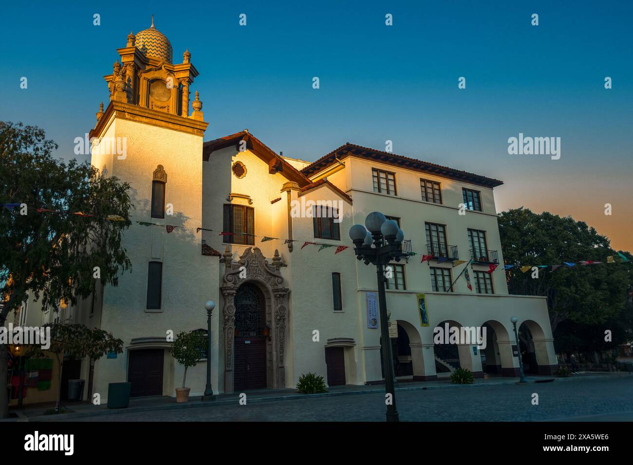 Le monument historique d'El Pueblo de Los Angeles. Banque D'Images