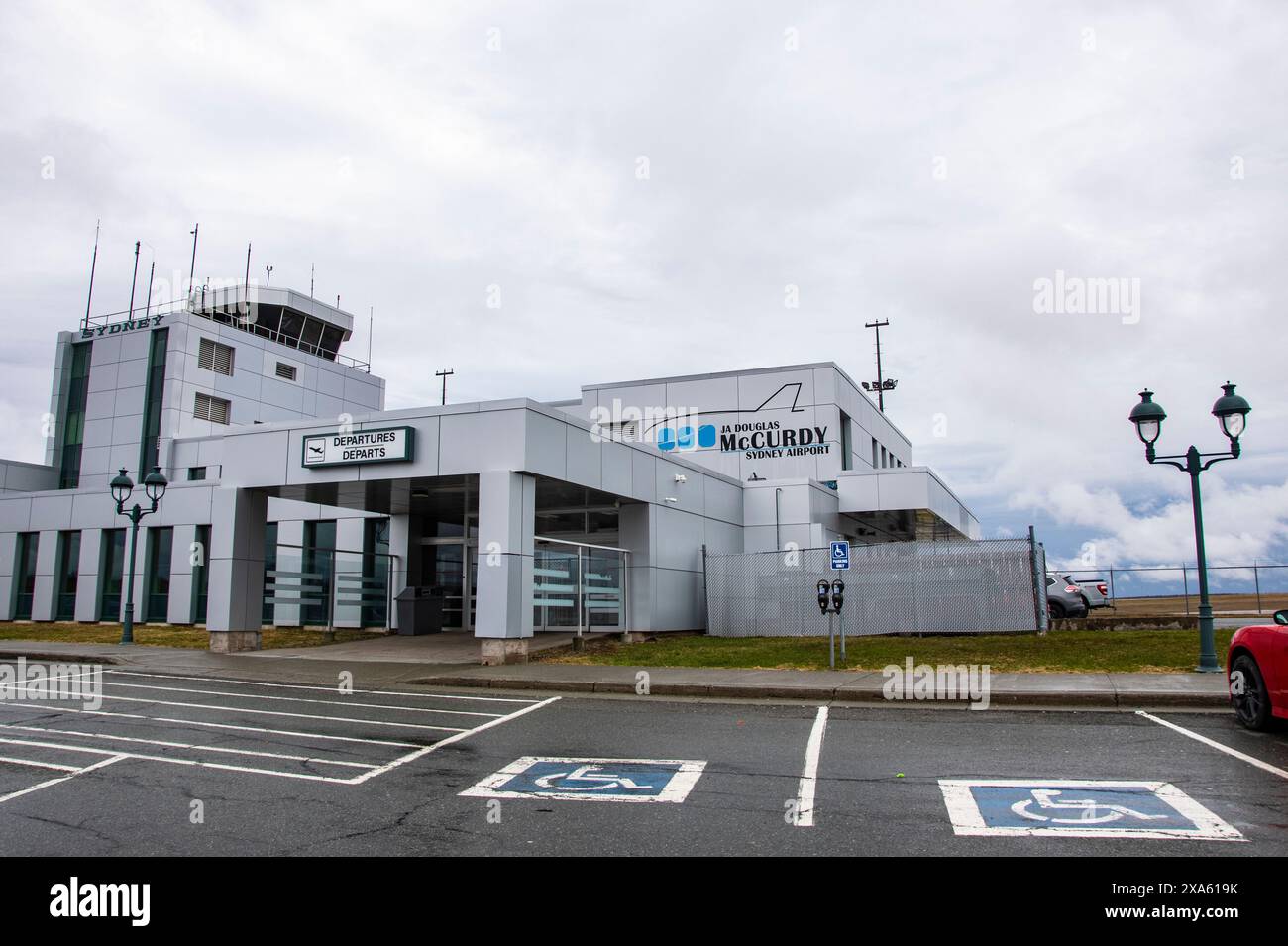 JA Douglas McCurdy Sydney Airport à glace Bay, Nouvelle-Écosse, Canada Banque D'Images