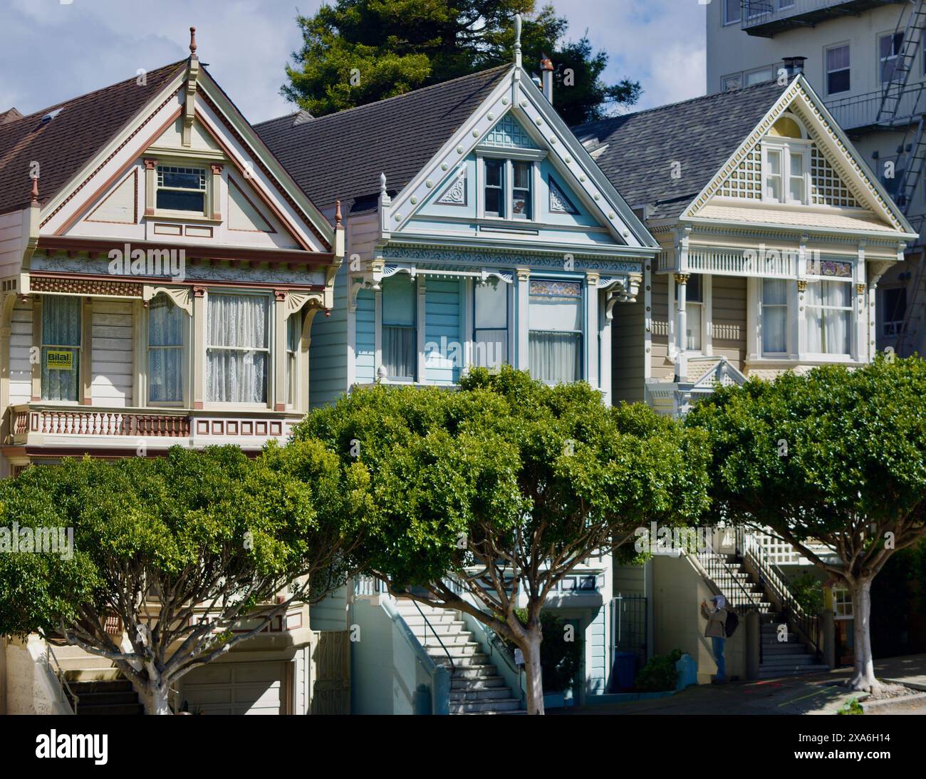 Les maisons peintes des dames de San Francisco Banque D'Images