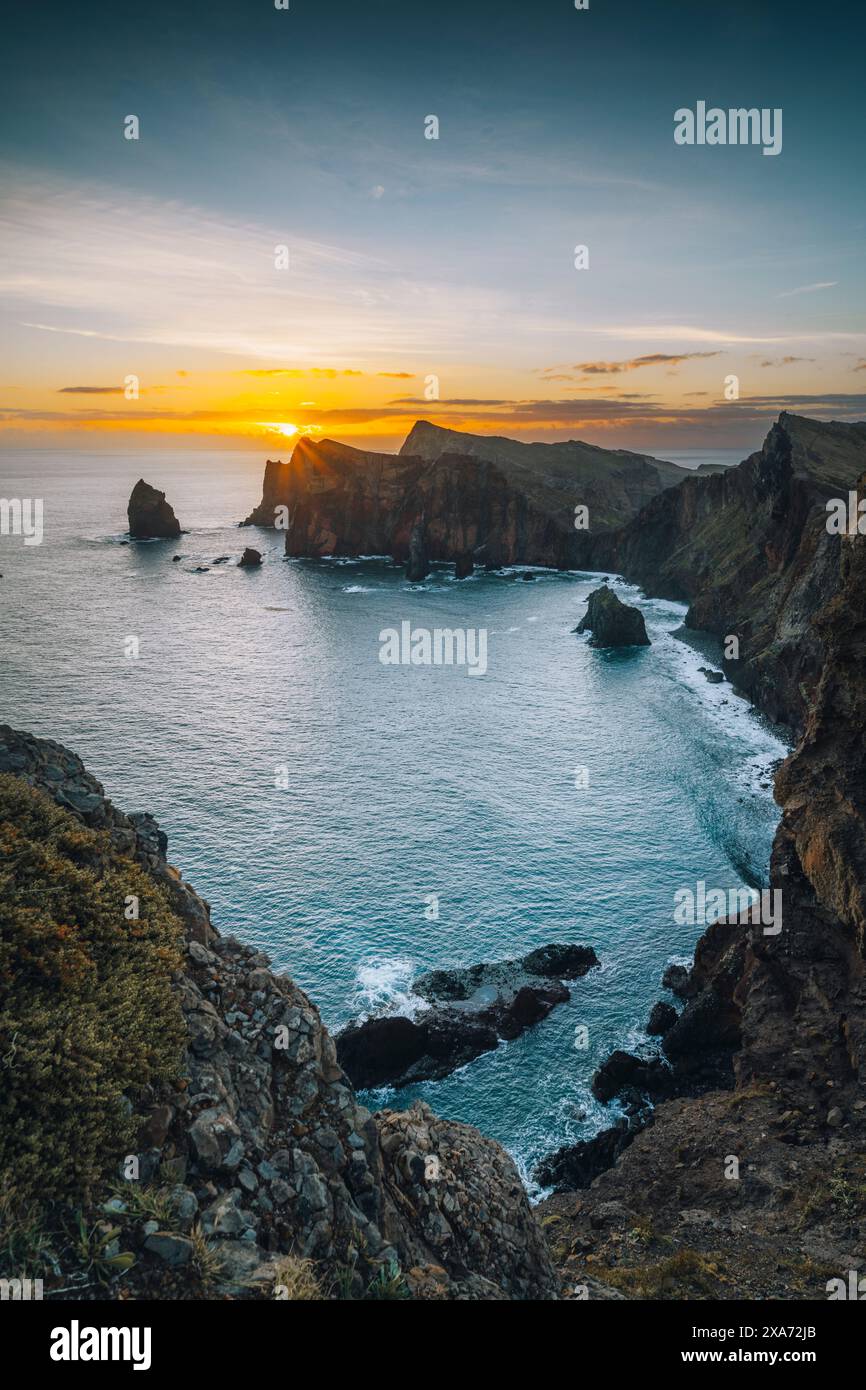 Photos du point de vue de Ponta do Rosto, Madère, Portugal Banque D'Images