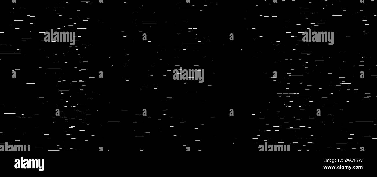 Modèle de texture de bruit vidéo TV. Fond de bande vidéo ondulé. Fond d ...
