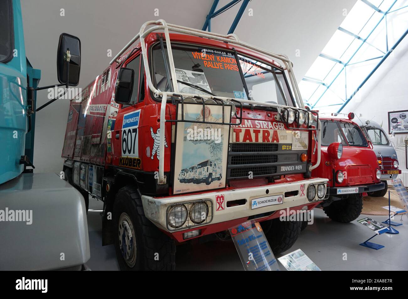 vieux camion tatra dacar de république tchèque Banque D'Images