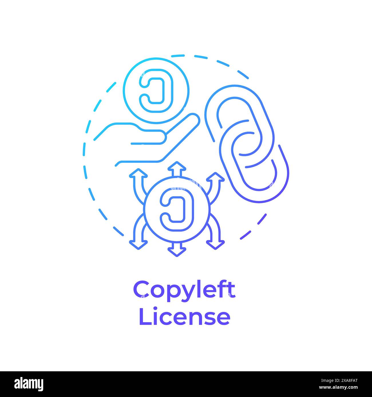 Symbole de copyleft Banque d'images vectorielles - Alamy