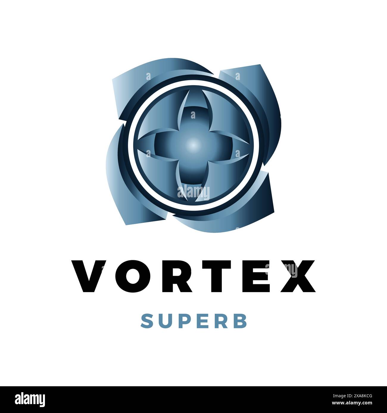 Modèle de conception de logo Vortex Icon Illustration de Vecteur