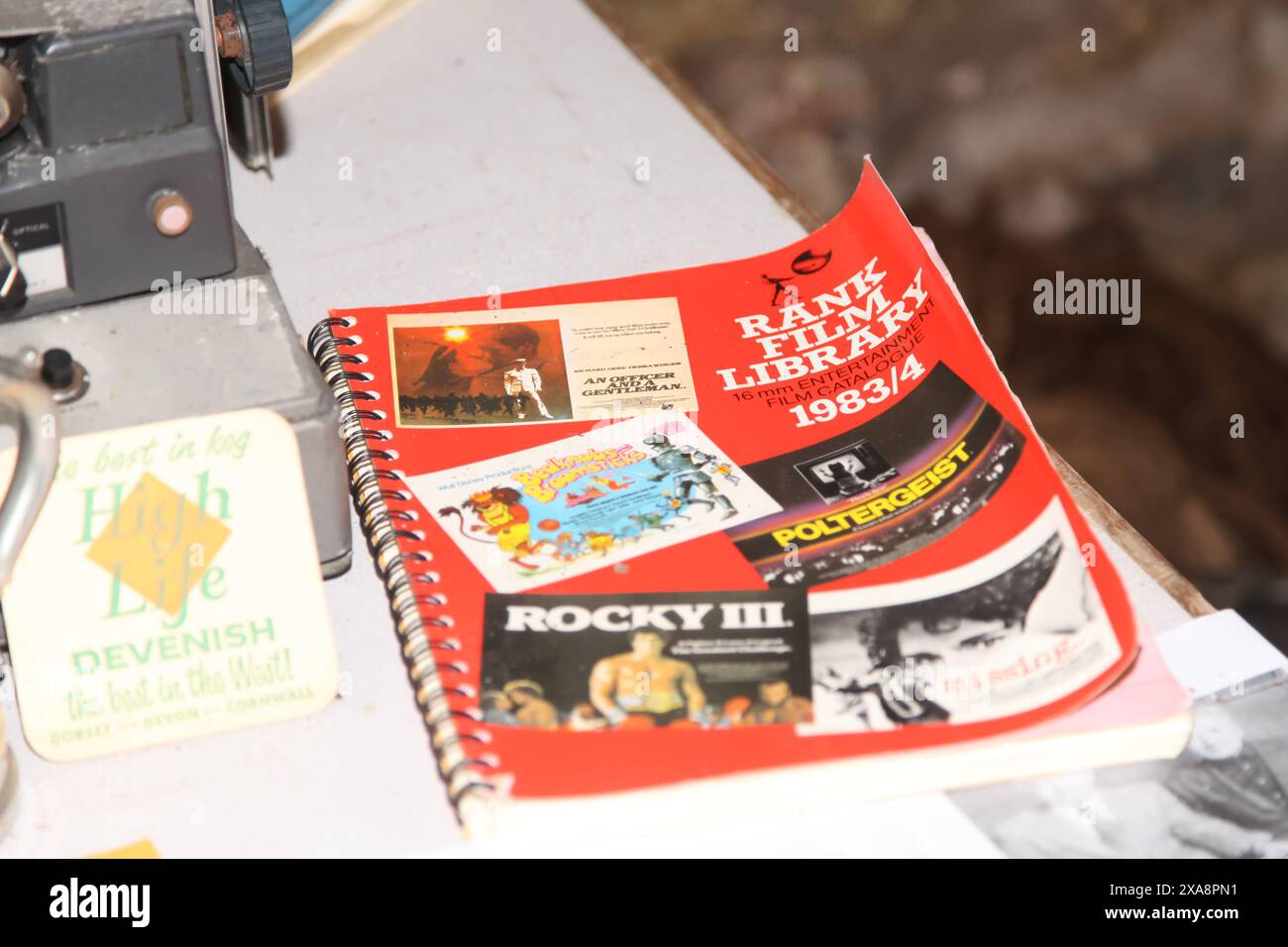 Classement film Library 1983 / 1984 magazine Banque D'Images