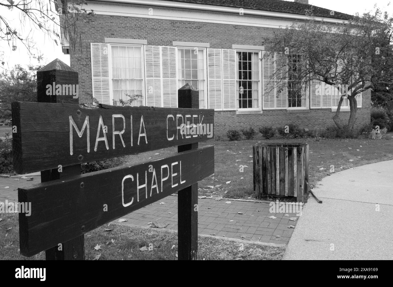 Maria Creek Chapel sur le campus de l'Université de Vincennes, le premier collège de l'Indiana, à Vincennes, Indiana. ÉTATS-UNIS. Banque D'Images