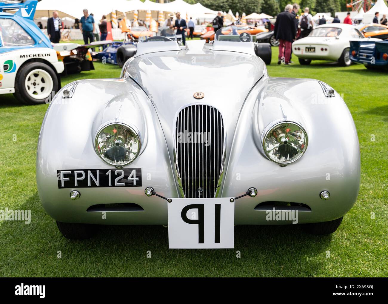 jaguar XK120 au concours de Londres 2024 Banque D'Images