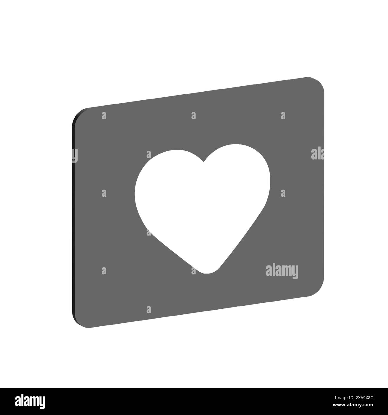 bouton 3d like et heart icon Illustration de Vecteur