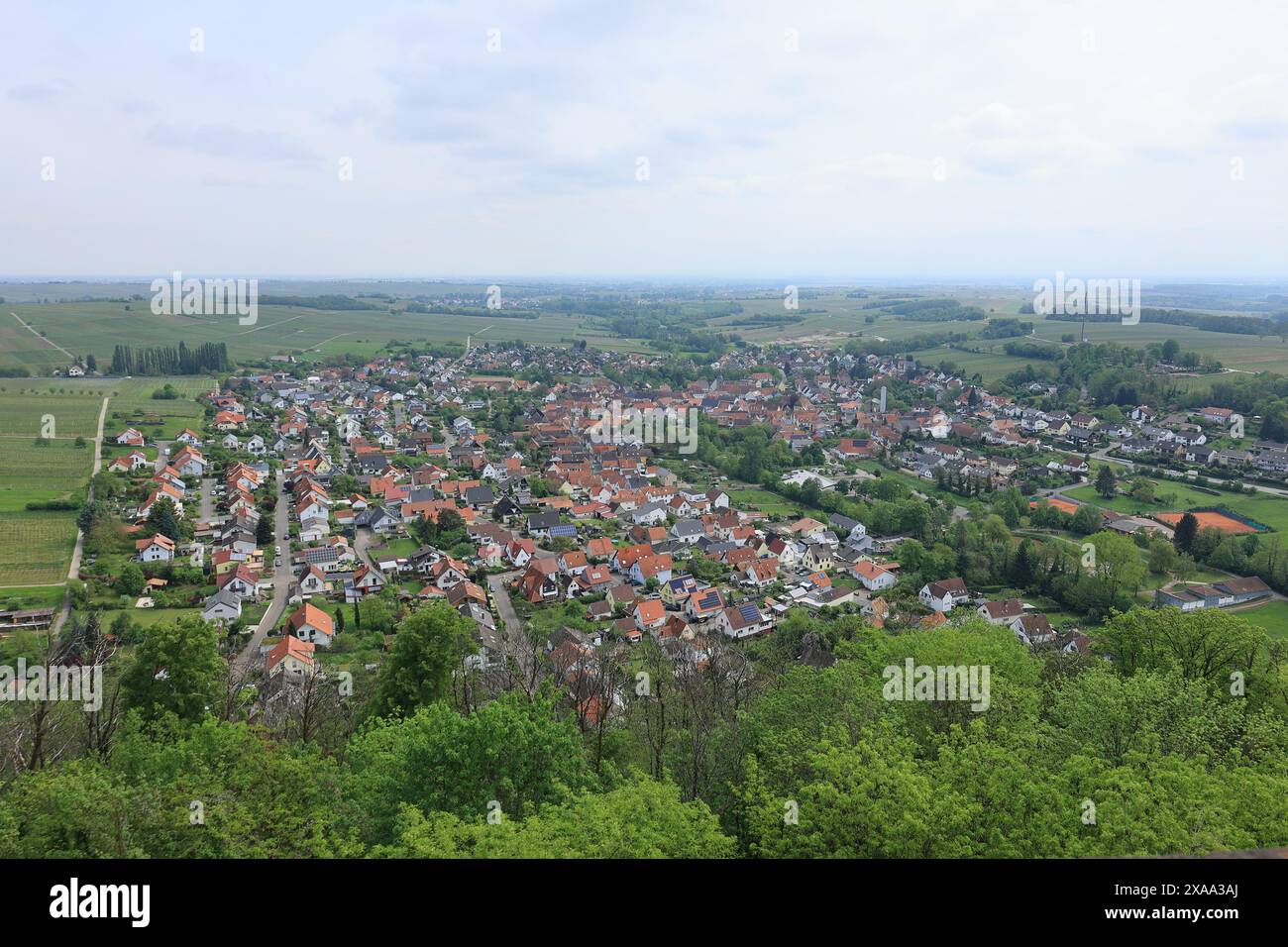 Vue de la ville de Klingenmünster en Rhénanie-Palatinat Banque D'Images