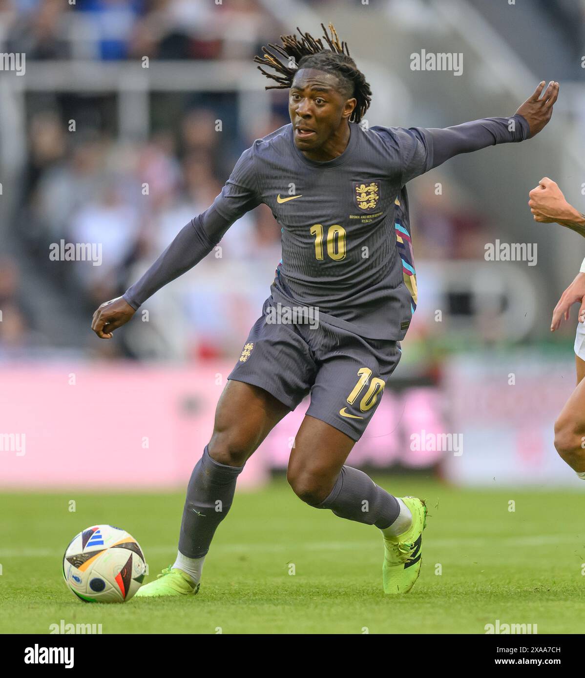 03 juin 2024 - Angleterre v Bosnie-Herzégovine- International Friendly - St James' Park. Eberechi Eze en action. Image : Mark pain / Alamy Live News Banque D'Images