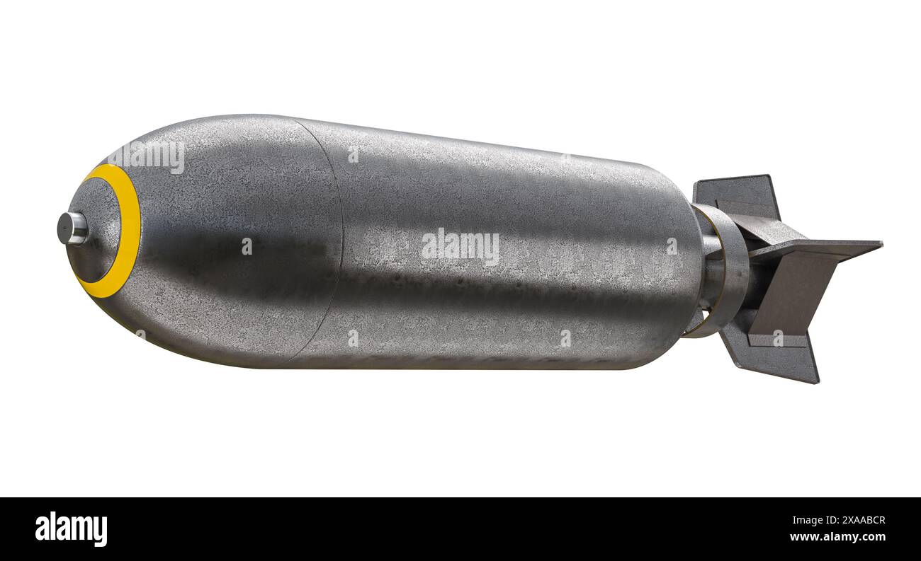 transparence isolée de l'arme à bombe missile Banque D'Images
