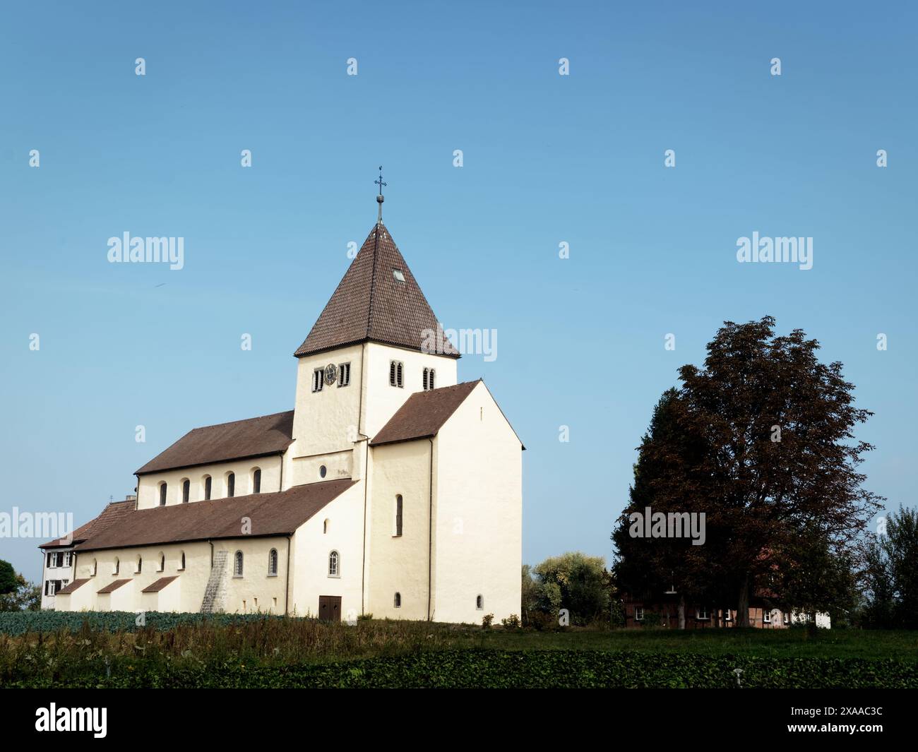 Église Saint-Georges du IXe siècle à Oberzell, île de Reichenau, Allemagne Banque D'Images