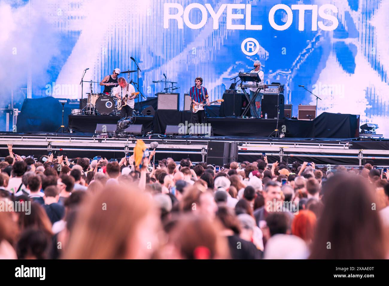 Barcelone, Espagne. 2024.06.01. Le groupe Royel Otis se produit sur scène au Primavera Sound le 1er juin 2024 à Barcelone, Espagne. Banque D'Images