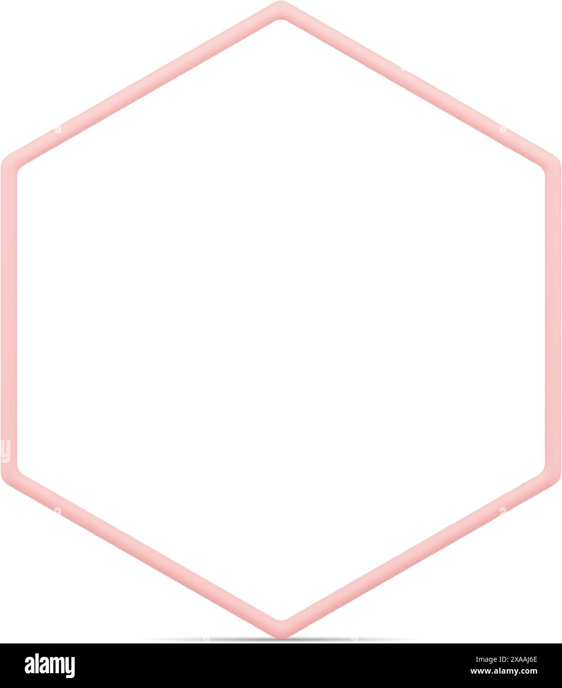 Hexagonal rose nid d'abeilles forme géométrique régulière 3d élément illustration vectorielle réaliste. Décoration de fondation de base à architecture symétrique polygonale Illustration de Vecteur