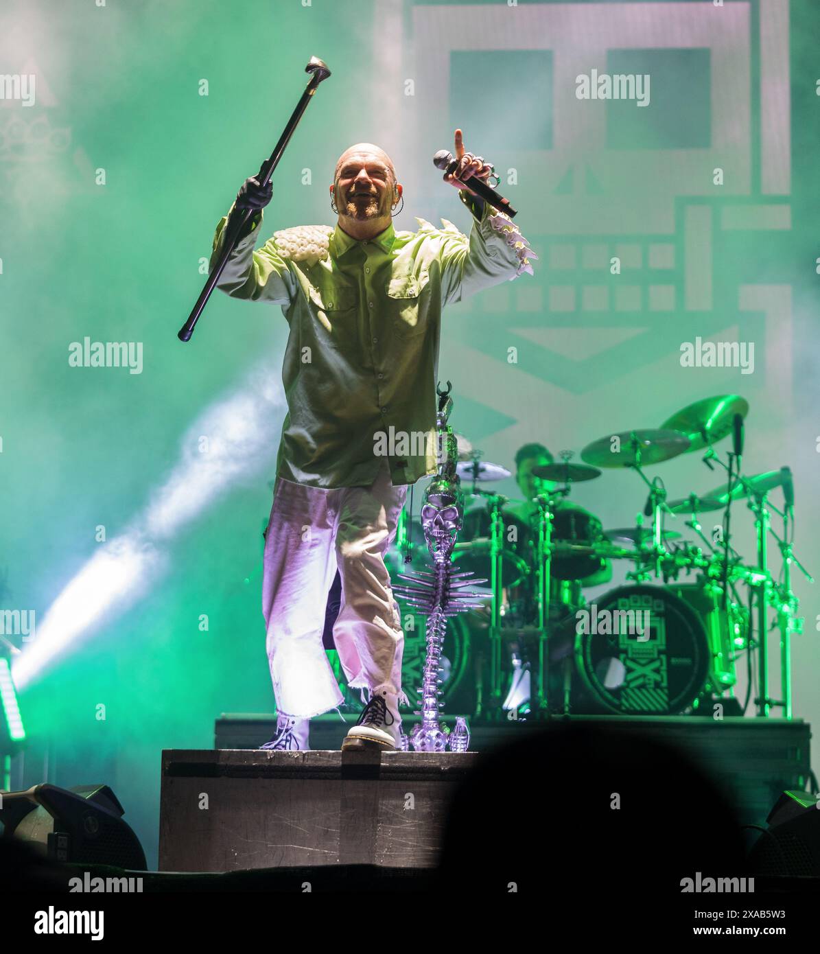 Solvesborg, Suède, 5 juin 2024 FIVE FINGER DEATH PUNCH (US) se produit au Sweden Rock Festival Credit : PEO Mšller/Alamy Live News Banque D'Images