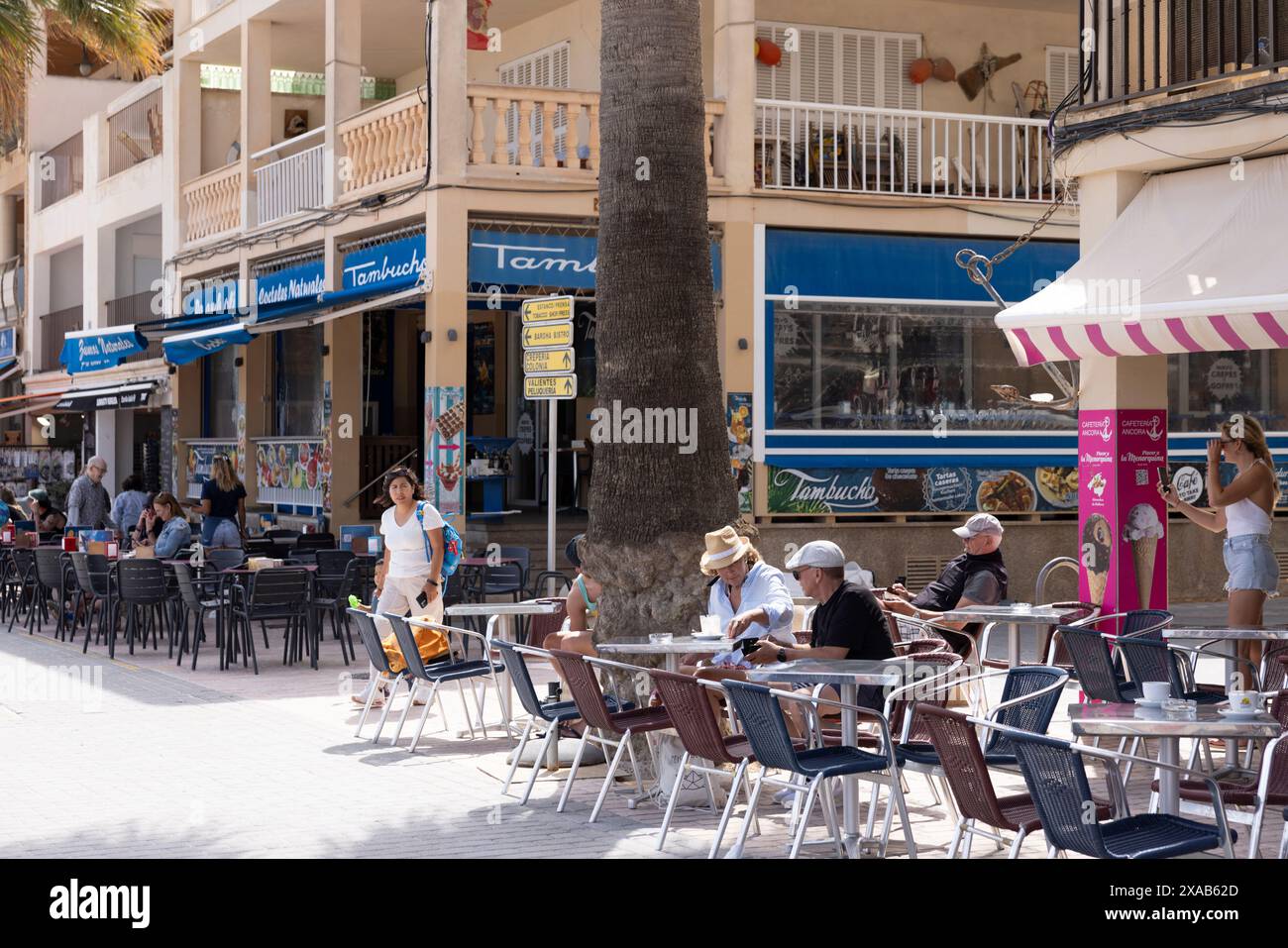 Colònia de Sant Jordi, Majorque, où le samedi 1er juin, des milliers d'habitants devraient participer à une manifestation sur la plage contre le tourisme de masse. Banque D'Images