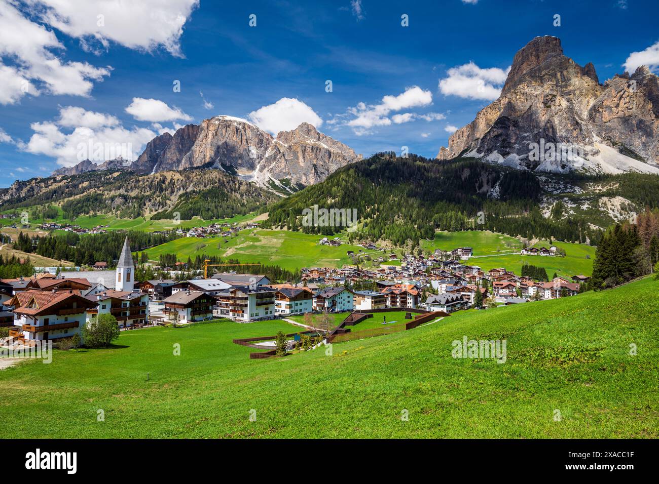 Corvara, Val Badia, Dolomites, Haut-Adige-Tyrol du Sud, Italie Banque D'Images
