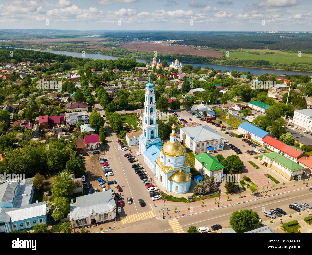 Vue aérienne de Kashira Banque D'Images