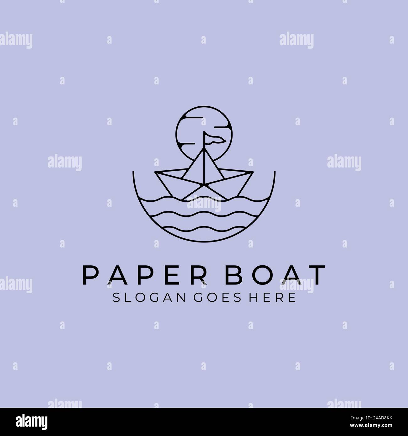 logo line art illustration vectorielle design minimaliste Illustration de Vecteur