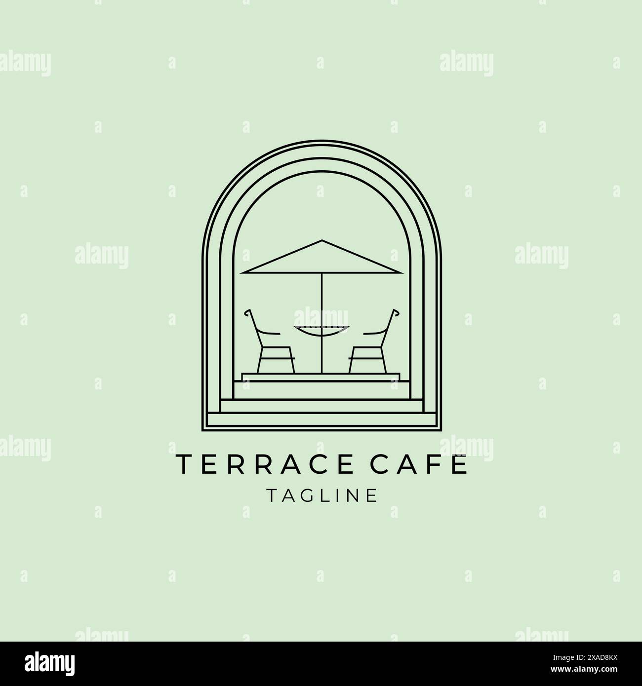 logo line art illustration vectorielle design minimaliste Illustration de Vecteur