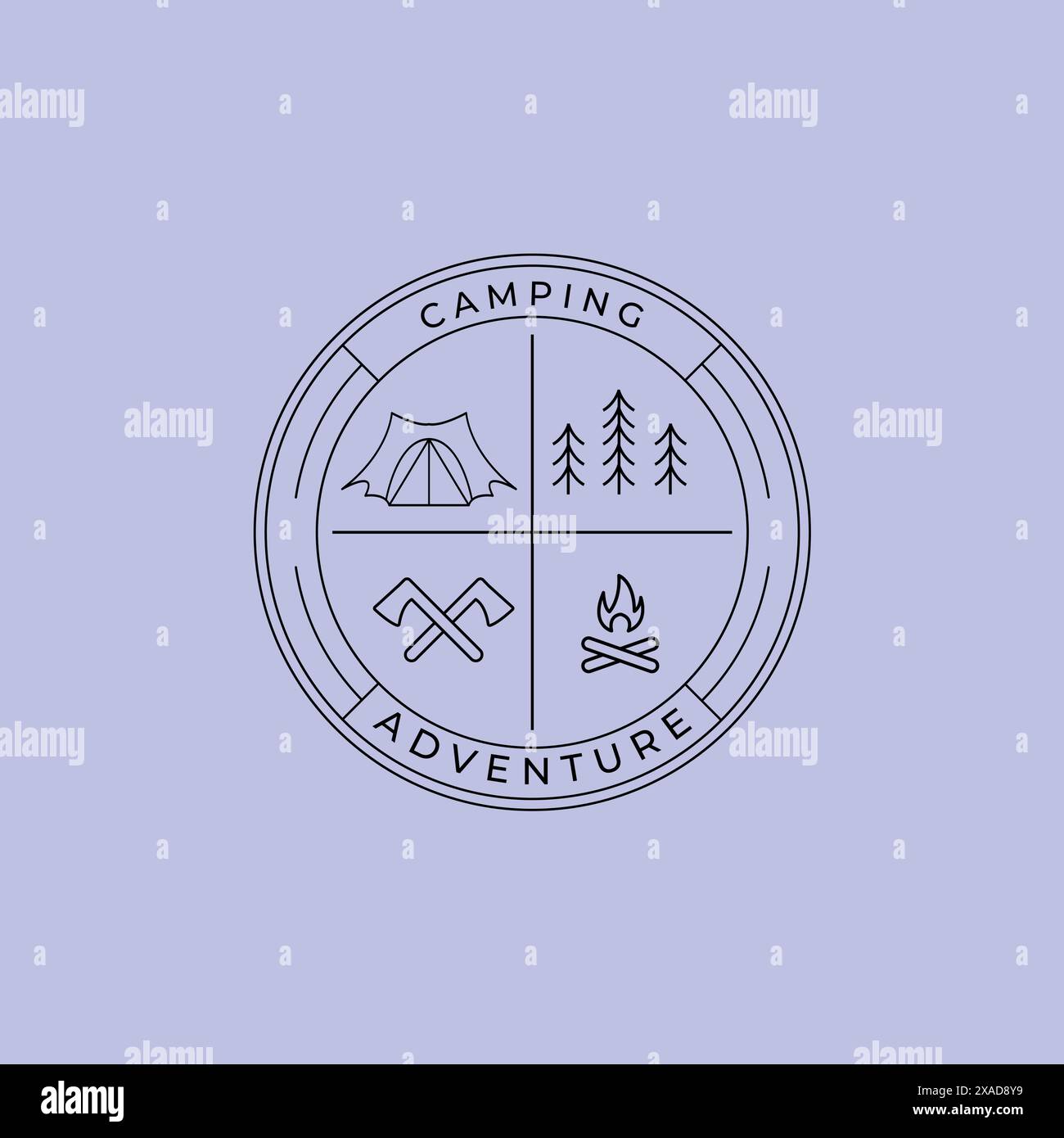 logo line art illustration vectorielle design minimaliste Illustration de Vecteur