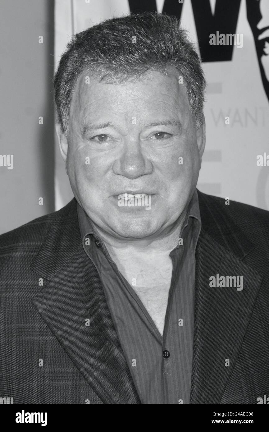 William Shatner appel photo pour son spectacle One Man, « le monde de hatner : nous y allons » aux studios de répétition de rond-point de New York le 10 février 2012 photo Credit: Henry McGee/MediaPunch Banque D'Images