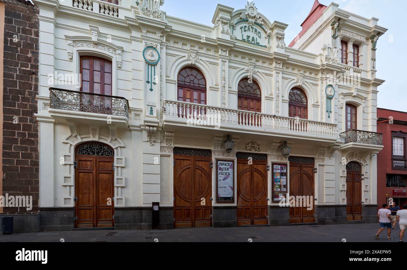 Art et Patrimoine, Teatro Leal, la Laguna, Tenerife, Espagne 06-06-2024 Banque D'Images