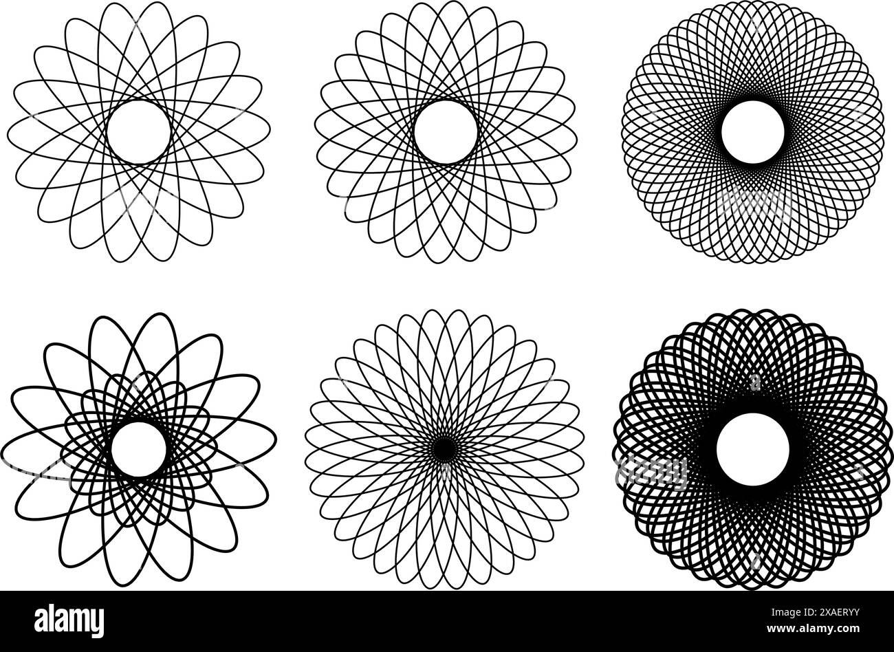 Formes géométriques ensemble de formes. Graphisme rétro funky, designs tendances des années 80 et collection d'éléments imprimés vintage Illustration de Vecteur