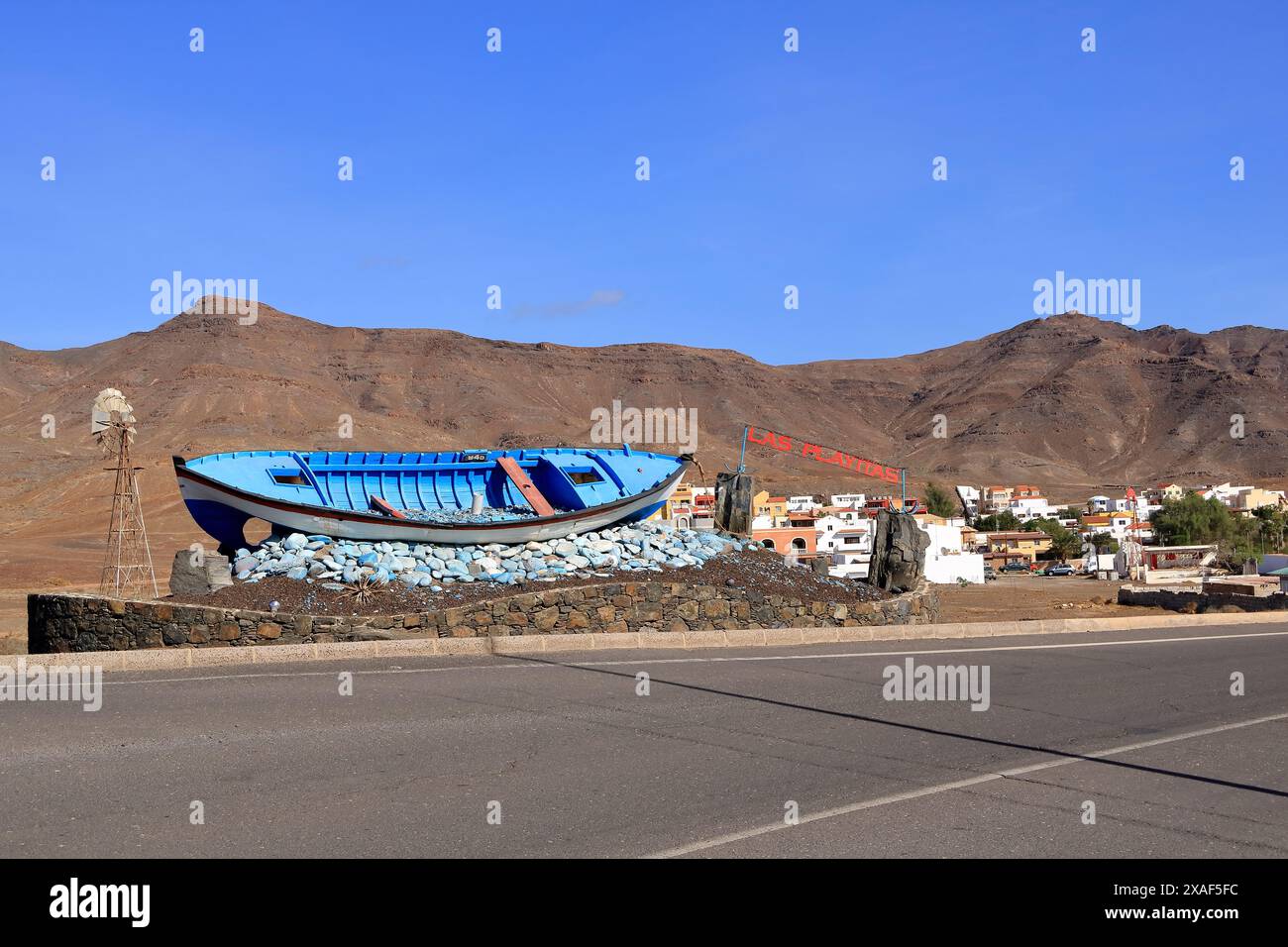 Village Las Playitas sur l'île de Fuerteventura en Espagne Banque D'Images