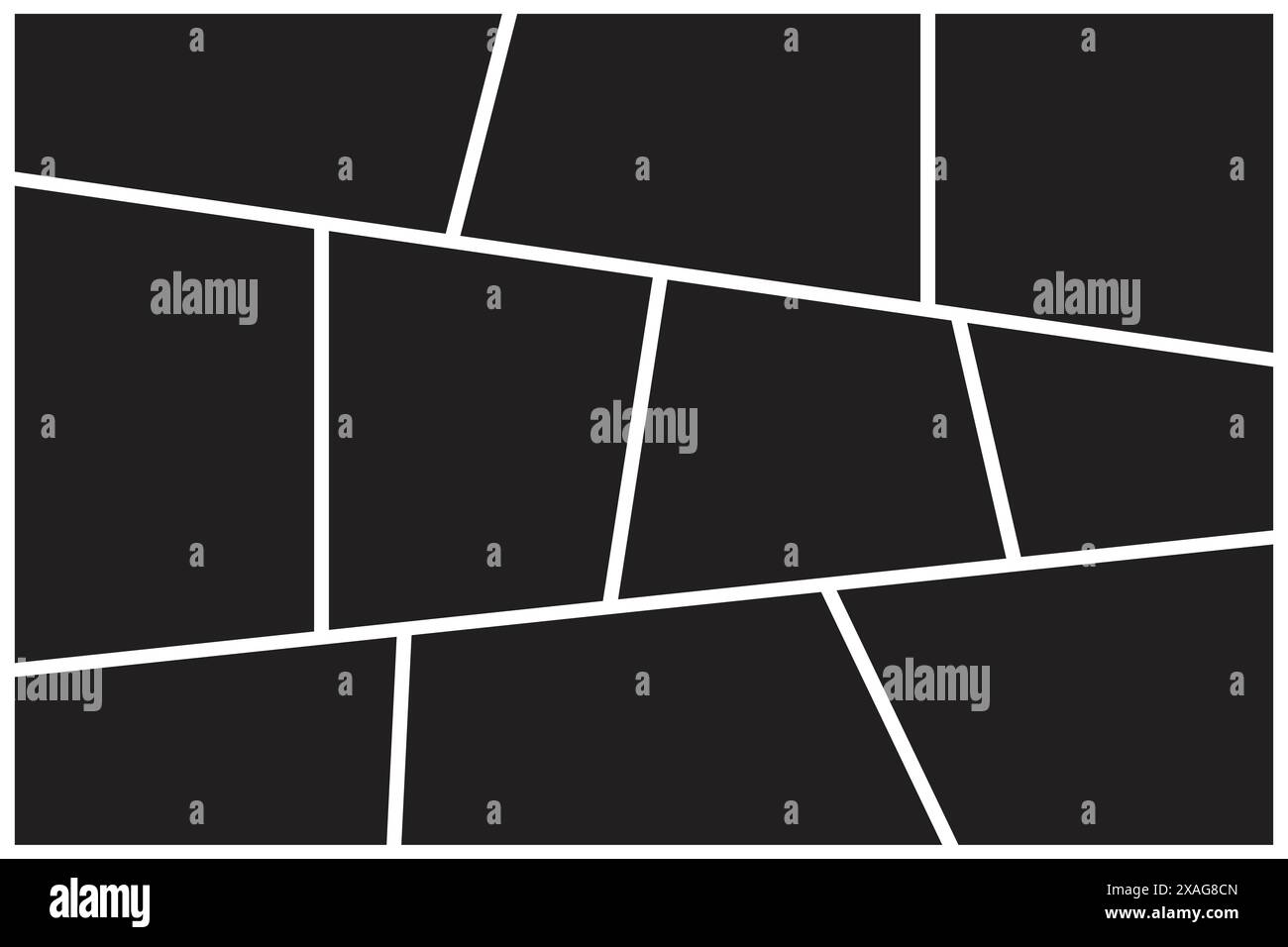 design de collage photo beau cadre photo Illustration de Vecteur