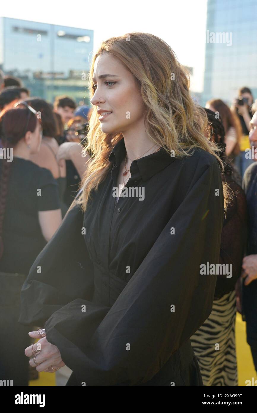 06 juin 2024 ; Barcelone, DESIGUAL fête ses 40 ans avec un DÉFILÉ spectaculaire à Barcelone où AMELIA GRAY, HARI nef défilera ; Paris-Michael Katherine Jackson en photocall Banque D'Images