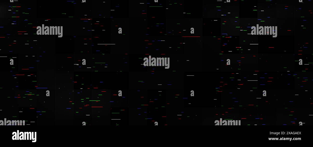 Modèle de texture de bruit statique TV. Concept de signal perdu ou ...
