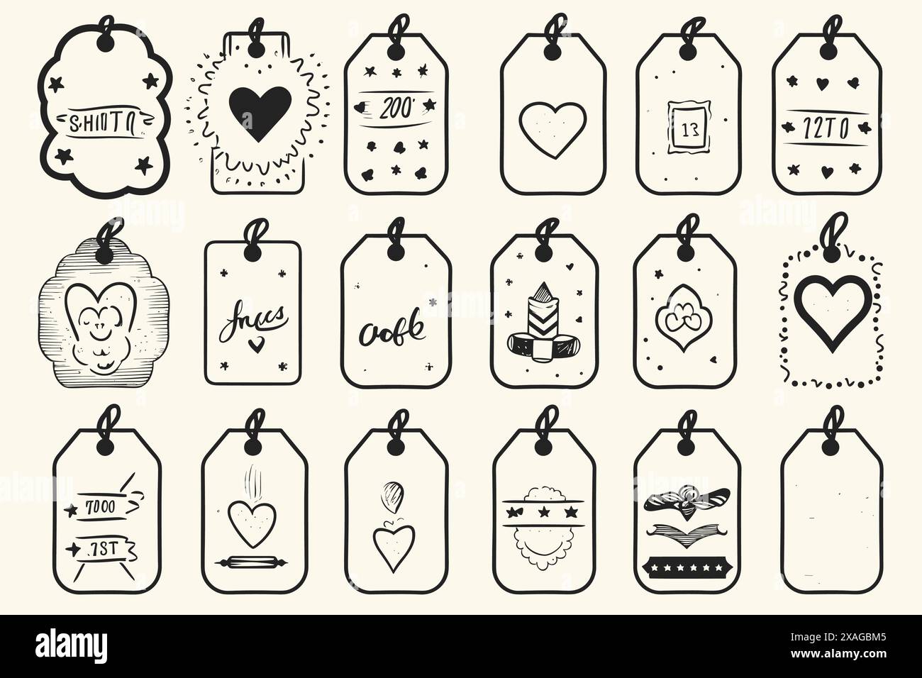 ensemble d'étiquettes sur fond transparent Illustration de Vecteur