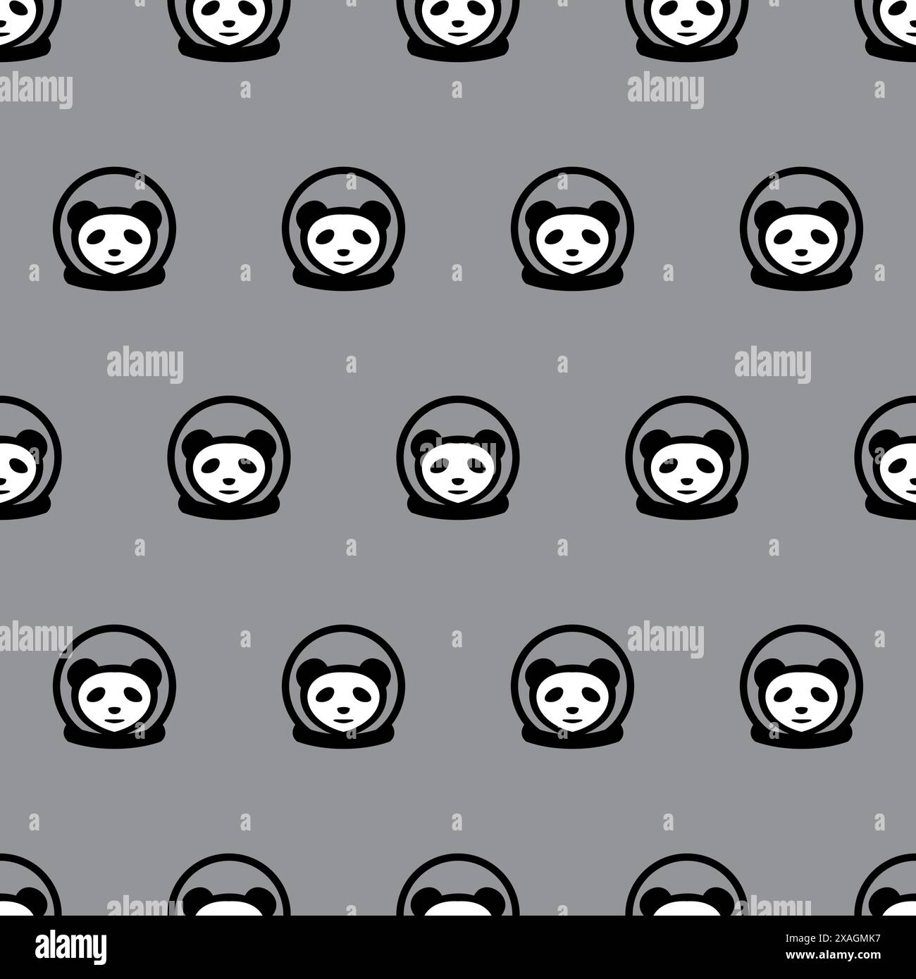 motif d'illustration de panda astronaute. panda background Illustration de Vecteur